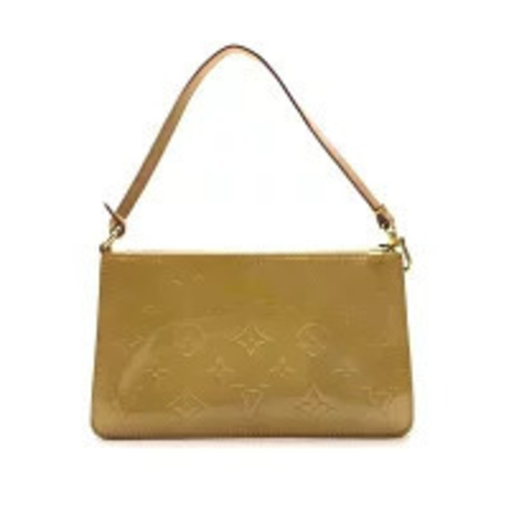 Louis Vuitton Lexington Accessory Pouch Clutch Handbag Vernis Yellow